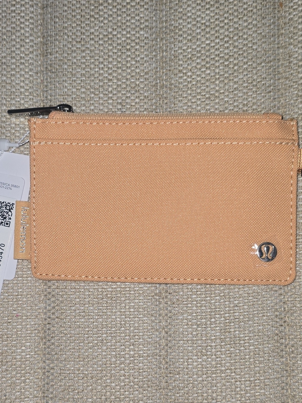 lululemon athletica Peach Zip Card Holder